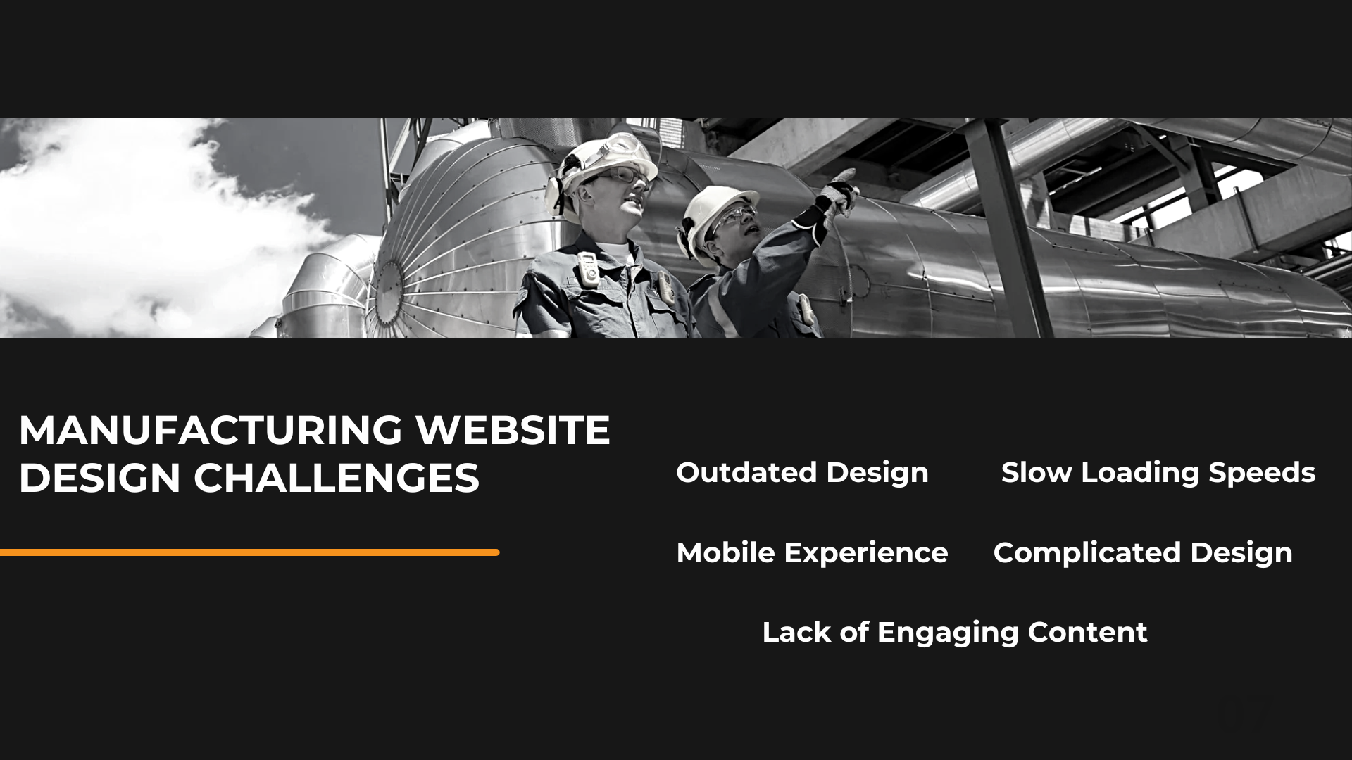 industrial website design